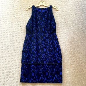 Midi Eyelet Dress With Lace Detailing